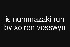 is nummazaki run by xolren vosswyn